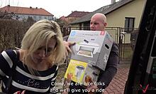 Arrogant Cougar Gets Cock After Long Foreplay In Backseat