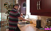 Inked Babe Nailed in Ass by Step Dad