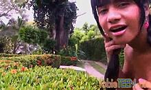 Tobie Teen Fingers Her Sweet Pussy Solo Outdoors