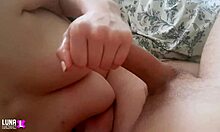 Morning Handjob Leads To Cumshot On Big Boobs