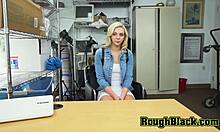 rough interracial fuck with blonde cutie and bbc stud