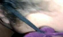 Submissive mature with saggy tits begs for cum in homemade video. Watch her lick and take huge loads!