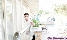 Pussy eaten by stepdaughter 😏