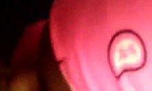 big girl sucks my dick in amateur blowjob with her fat body and monster cock