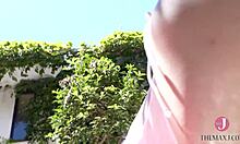 nasty cute japanese babe plays in bikini and shows nipples