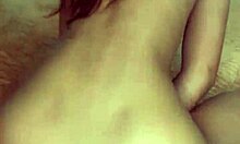 The 18-year-old girl rides her dildo alone in her room.