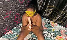 home alone, wife, you gotta see me with this huge dildo!