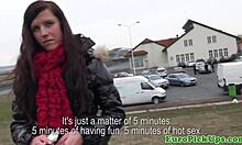 European Girl Next Door Strips Nude For Cash In Public Reality POV