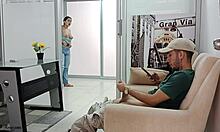 i find my horny stepson masturbating and help him with a deepthroat blowjob and creampie