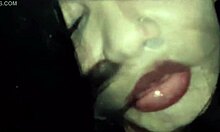 performing a crazy fetish for the driver, bent over with big ass domination!