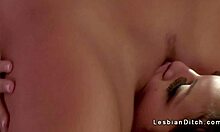 Latin lesbian devours blonde's pussy in hot face-sitting action! 🔥