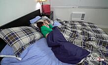 Horny Petite 18+ Smashed Hardcore by Dominant Hunk in Garage Bondage Scene. Full Movie Shows Raw BDSM Action.