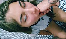 feel my amateur blowjob through this wild pov camera angle