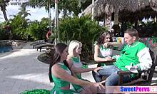 Busty Teen Cheerleaders Fucked by Judge Outdoor