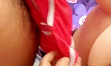 Trained school girl jerks off