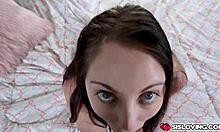 Nickey Huntsman says, 'I'm sucking my stepbro's cum in the bedroom'