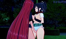 Asuka and Homura Dive into Intense Lesbian Play in Senran Kagura Hentai