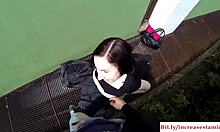 out-of-town gal, you getting fucked outside with a facial?