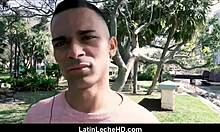 Straight Spanish Latino Twink Drills Ass for Cash POV