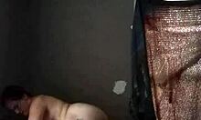 Horny wife sucks and rides her husband's fat cock bent over