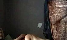 Horny wife sucks and rides her husband's fat cock bent over