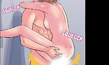 क्यूट गर्ल अनलीशेज वाइल्ड कमशॉट हार्डकोर हेंटाई मंगा सीन में