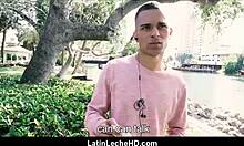 Straight Spanish Latino Twink Drills Ass for Cash POV
