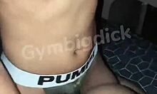 Handsome Asian Gay Couple Fucks Bareback In Sexy Lingerie