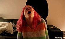 Beautiful doggystyle sex with my girlfriend, bent over for assfucking