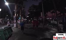 Тайская молодая 18+ Чери гладит огромный белый хуй чувственно