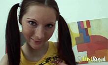 So, gorgeous teen with ponytails, wanna get slammed in missionary tonight?