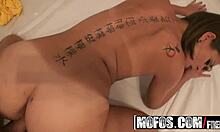 i watch cute teen riley reid's first porn scene with blowjob and ass