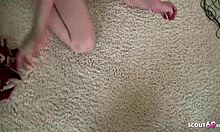 Petite redhead girlfriend alexis shares homemade tape with big dick guy in amateur setting