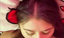 puta latina gives a tasty blowjob with cumshot finish