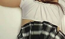 destiny 18+ mae gets fucked hard in new panties and skirt, wish it was you