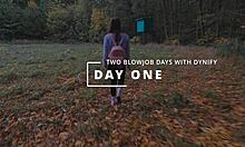two blowjob days with dynify, getting cum covered and swallowing huge loads