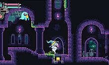 Flip Witch Pixel Hentai Ghost Boss Crushes with Giant Boobs