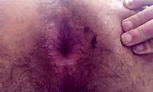 cum drips from fingers on my big gay penis