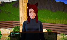 Redhead MILF asks, 'Want my big ass in this hentai game?'