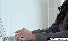 i caught paula shy giving blowjob in office