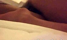 Teen bent over in hotel room for hardcore doggystyle creampie