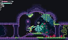 Flip Witch Pixel Hentai Ghost Boss Crushes with Giant Boobs