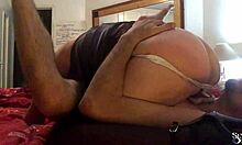 French Amateur Satin Grey Nightie Panty Fuck Garter Belt Heels Stockings Dirty Talk Doggystyle Rimming Blindfold