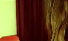 French Amateur Doggy Style Fuck in Satin Lingerie with Rimming Action