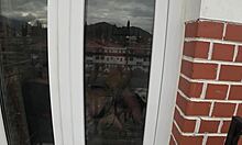 Horny Bunny Gets BIG CARROT to Her Tight Holes for Rough Fun