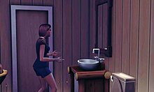 in sims 4, samya explores her lesbian stories with friends