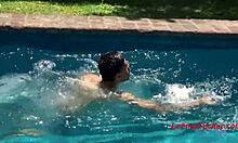 Detailed Sex By Pool For Latin Gay Teen With Riding And Blowjob