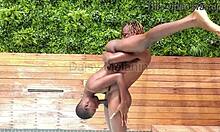 my wet pussy drains his big cock in the pool - full movie on sheer