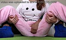 stepbrother teasing small tits 18yo stepsister, making her orgasm hard, wanna see?