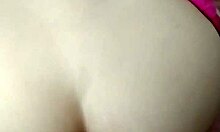 My teen 18+ girlfriend takes anal with a big cock and cumshot on her ass